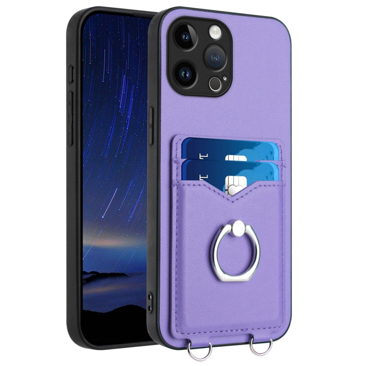 حافظة هاتف مع حامل بطاقة وخاتم R20، لهاتف iPhone 14 Plus، لهاتف iPhone 14، لهاتف iPhone 14 Pro، لهاتف iPhone 14 Pro Max، لهاتف iPhone SE 2022 / SE 2020 / 8، لهاتف iPhone 13 Pro Max، لهاتف iPhone 13 Pro، لهاتف iPhone 13