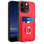 حافظة هاتف مع حامل بطاقة وخاتم R20، لهاتف iPhone 14 Plus، لهاتف iPhone 14، لهاتف iPhone 14 Pro، لهاتف iPhone 14 Pro Max، لهاتف iPhone SE 2022 / SE 2020 / 8، لهاتف iPhone 13 Pro Max، لهاتف iPhone 13 Pro، لهاتف iPhone 13