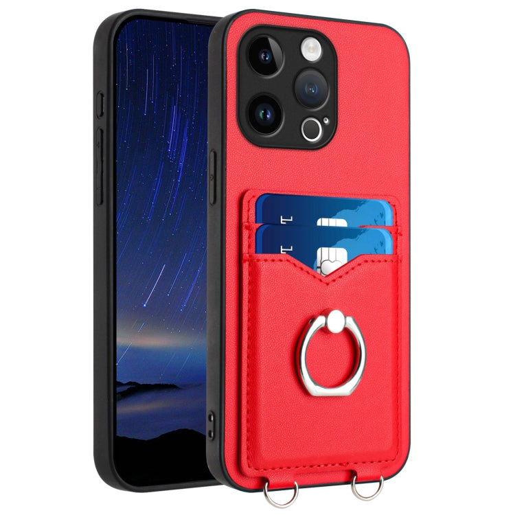 حافظة هاتف مع حامل بطاقة وخاتم R20، لهاتف iPhone 14 Plus، لهاتف iPhone 14، لهاتف iPhone 14 Pro، لهاتف iPhone 14 Pro Max، لهاتف iPhone SE 2022 / SE 2020 / 8، لهاتف iPhone 13 Pro Max، لهاتف iPhone 13 Pro، لهاتف iPhone 13