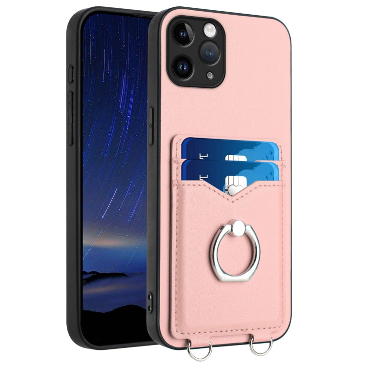 R20 Ring Card Holder Phone Case, For iPhone 13 mini, For iPhone 12, For iPhone 12 Pro Max, For iPhone 12 Pro, For iPhone 12 mini, For iPhone 11 Pro Max, For iPhone 11, For iPhone 11 Pro