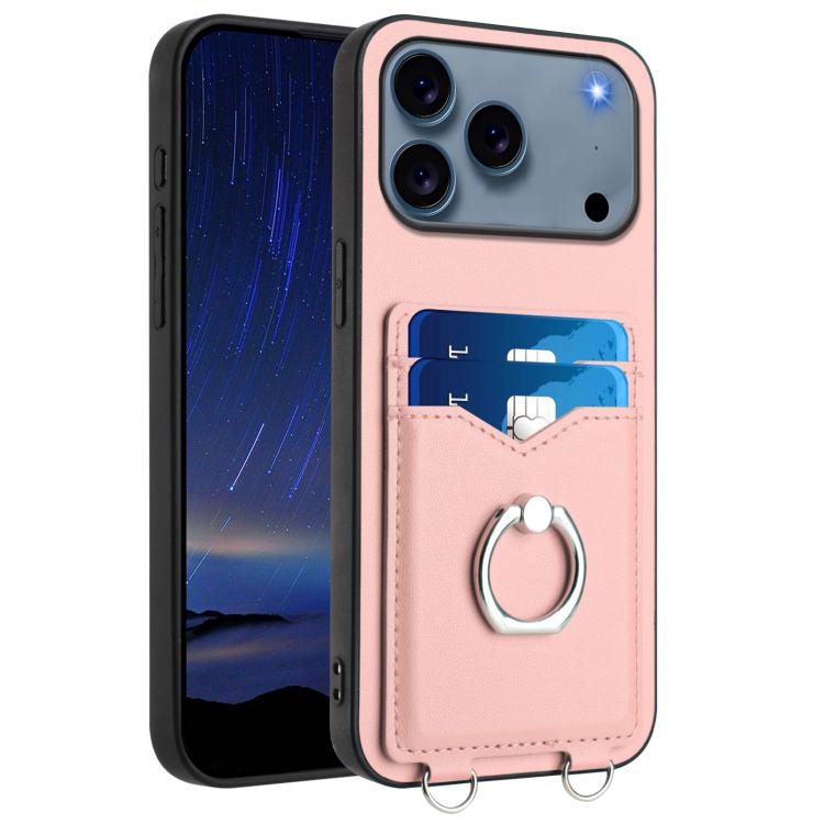 حافظة هاتف مع حامل بطاقة وخاتم R20، لهاتف iPhone 17 Pro Max، لهاتف iPhone 17 Pro، لهاتف iPhone 17، لهاتف iPhone Air، لهاتف iPhone 15 Pro Max، لهاتف iPhone 15 Pro، لهاتف iPhone 15 Plus، لهاتف iPhone 15