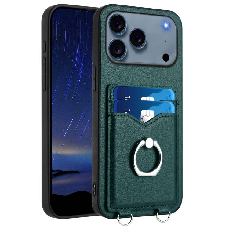 حافظة هاتف مع حامل بطاقة وخاتم R20، لهاتف iPhone 17 Pro Max، لهاتف iPhone 17 Pro، لهاتف iPhone 17، لهاتف iPhone Air، لهاتف iPhone 15 Pro Max، لهاتف iPhone 15 Pro، لهاتف iPhone 15 Plus، لهاتف iPhone 15