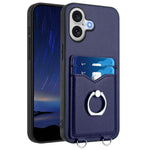 حافظة هاتف مع حامل بطاقة وخاتم R20، لهاتف iPhone 17 Pro Max، لهاتف iPhone 17 Pro، لهاتف iPhone 17، لهاتف iPhone Air، لهاتف iPhone 15 Pro Max، لهاتف iPhone 15 Pro، لهاتف iPhone 15 Plus، لهاتف iPhone 15