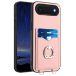حافظة هاتف مع حامل بطاقة وخاتم R20، لهاتف iPhone 17 Pro Max، لهاتف iPhone 17 Pro، لهاتف iPhone 17، لهاتف iPhone Air، لهاتف iPhone 15 Pro Max، لهاتف iPhone 15 Pro، لهاتف iPhone 15 Plus، لهاتف iPhone 15