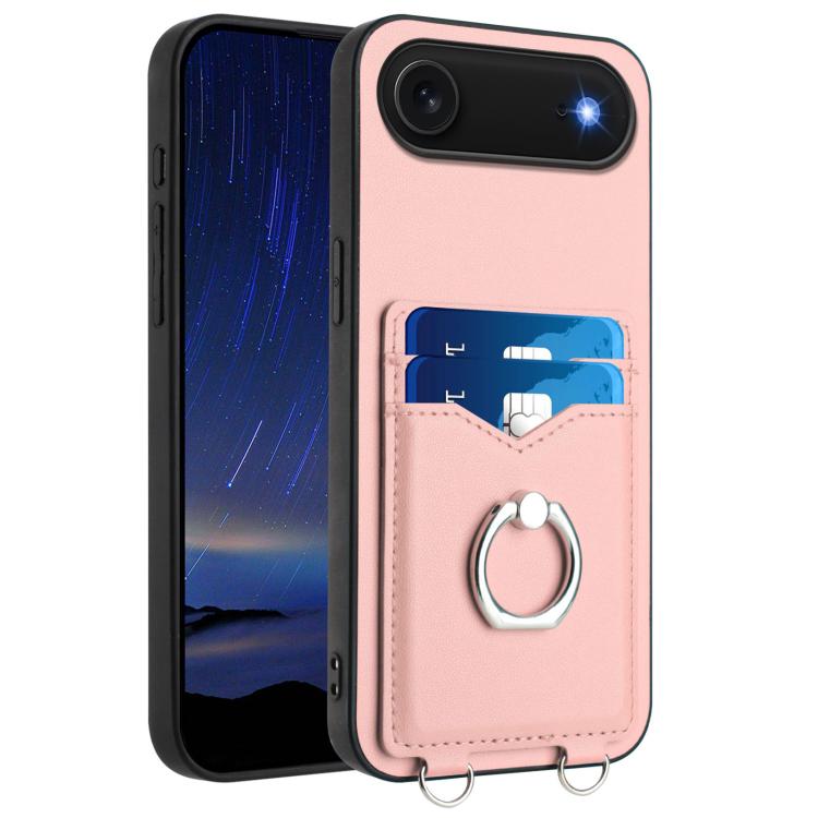 حافظة هاتف مع حامل بطاقة وخاتم R20، لهاتف iPhone 17 Pro Max، لهاتف iPhone 17 Pro، لهاتف iPhone 17، لهاتف iPhone Air، لهاتف iPhone 15 Pro Max، لهاتف iPhone 15 Pro، لهاتف iPhone 15 Plus، لهاتف iPhone 15