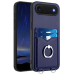 حافظة هاتف مع حامل بطاقة وخاتم R20، لهاتف iPhone 17 Pro Max، لهاتف iPhone 17 Pro، لهاتف iPhone 17، لهاتف iPhone Air، لهاتف iPhone 15 Pro Max، لهاتف iPhone 15 Pro، لهاتف iPhone 15 Plus، لهاتف iPhone 15