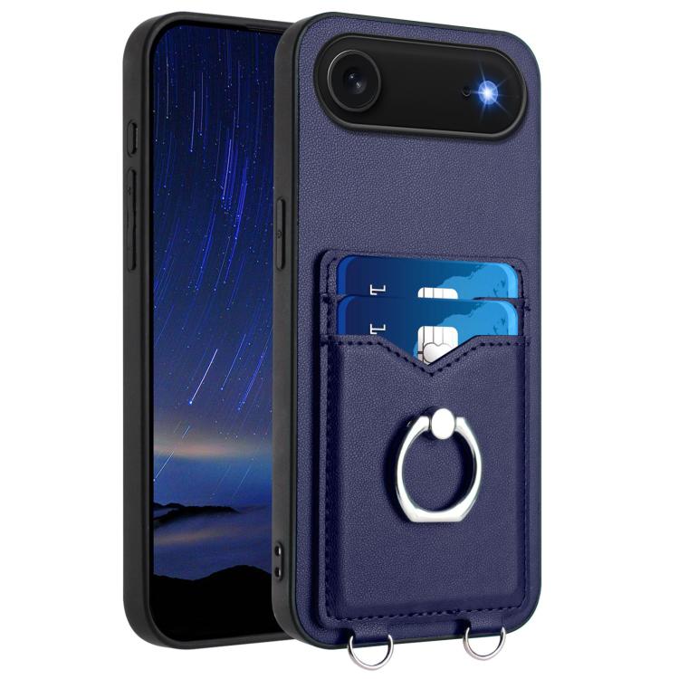 حافظة هاتف مع حامل بطاقة وخاتم R20، لهاتف iPhone 17 Pro Max، لهاتف iPhone 17 Pro، لهاتف iPhone 17، لهاتف iPhone Air، لهاتف iPhone 15 Pro Max، لهاتف iPhone 15 Pro، لهاتف iPhone 15 Plus، لهاتف iPhone 15