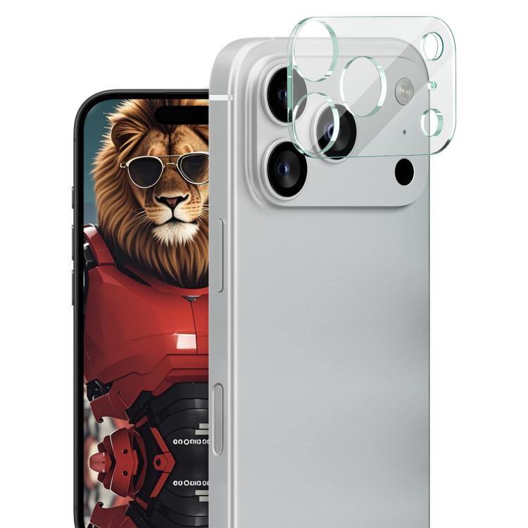 فيلم عدسة زجاجية متكاملة عالية الدقة من imak، لهواتف iPhone 16e / 17e، iPhone 17 Pro Max، iPhone 17 Pro، iPhone 17، iPhone Air، iPhone 16 Pro / 16 Pro Max، iPhone 16 / 16 Plus
