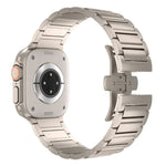 I-shaped Butterfly Buckle Titanium Alloy Watch Band, For Apple Watch SE 2023 44mm, For Apple Watch Ultra 2 49mm, For Apple Watch Series 9 45mm, For Apple Watch Ultra 49mm, For Apple Watch Series 8 45mm, For Apple Watch SE 2022 44mm                     ...