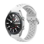 سوار رياضي من السيليكون بلون صلب موديل R850، الحجم: حجم حر 20مم، لساعات Galaxy Watch 3 مقاس 41مم
