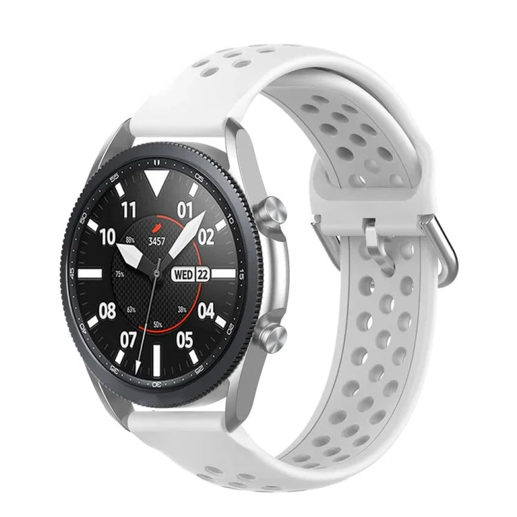 سوار رياضي من السيليكون بلون صلب موديل R850، الحجم: حجم حر 20مم، لساعات Galaxy Watch 3 مقاس 41مم