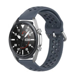 سوار رياضي من السيليكون بلون صلب موديل R850، الحجم: حجم حر 20مم، لساعات Galaxy Watch 3 مقاس 41مم