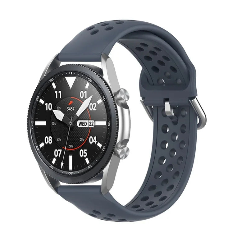سوار رياضي من السيليكون بلون صلب موديل R850، الحجم: حجم حر 20مم، لساعات Galaxy Watch 3 مقاس 41مم