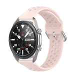 سوار رياضي من السيليكون بلون صلب موديل R850، الحجم: حجم حر 20مم، لساعات Galaxy Watch 3 مقاس 41مم