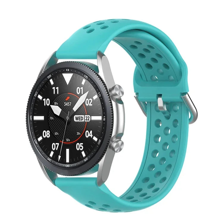 سوار رياضي من السيليكون بلون صلب موديل R850، الحجم: حجم حر 20مم، لساعات Galaxy Watch 3 مقاس 41مم