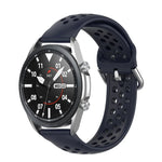 سوار رياضي من السيليكون بلون صلب موديل R850، الحجم: حجم حر 20مم، لساعات Galaxy Watch 3 مقاس 41مم