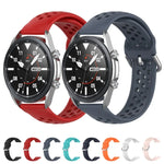 سوار رياضي من السيليكون بلون صلب موديل R850، الحجم: حجم حر 20مم، لساعات Galaxy Watch 3 مقاس 41مم