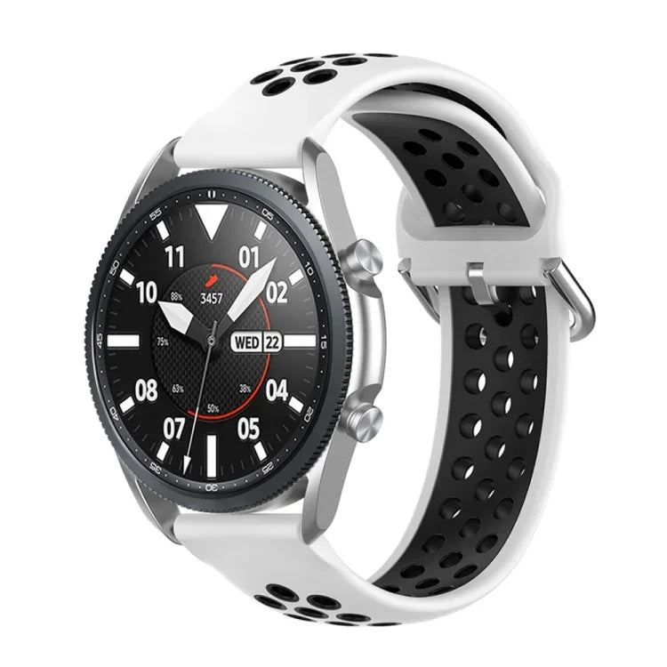 سوار رياضي من السيليكون بلونين، الحجم: حجم حر 20مم، لساعات Galaxy Watch 3 مقاس 41مم