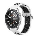سوار رياضي من السيليكون بلونين، الحجم: حجم حر 20مم، لساعات Galaxy Watch 3 مقاس 41مم