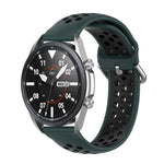 سوار رياضي من السيليكون بلونين، الحجم: حجم حر 20مم، لساعات Galaxy Watch 3 مقاس 41مم