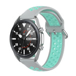 سوار رياضي من السيليكون بلونين، الحجم: حجم حر 20مم، لساعات Galaxy Watch 3 مقاس 41مم