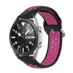 سوار رياضي من السيليكون بلونين، الحجم: حجم حر 20مم، لساعات Galaxy Watch 3 مقاس 41مم