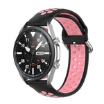 سوار رياضي من السيليكون بلونين، الحجم: حجم حر 20مم، لساعات Galaxy Watch 3 مقاس 41مم