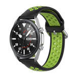 سوار رياضي من السيليكون بلونين، الحجم: حجم حر 20مم، لساعات Galaxy Watch 3 مقاس 41مم