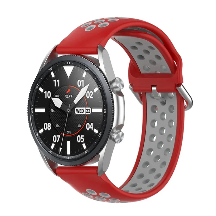 سوار رياضي من السيليكون بلونين، الحجم: حجم حر 20مم، لساعات Galaxy Watch 3 مقاس 41مم