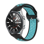 سوار رياضي من السيليكون بلونين، الحجم: حجم حر 20مم، لساعات Galaxy Watch 3 مقاس 41مم