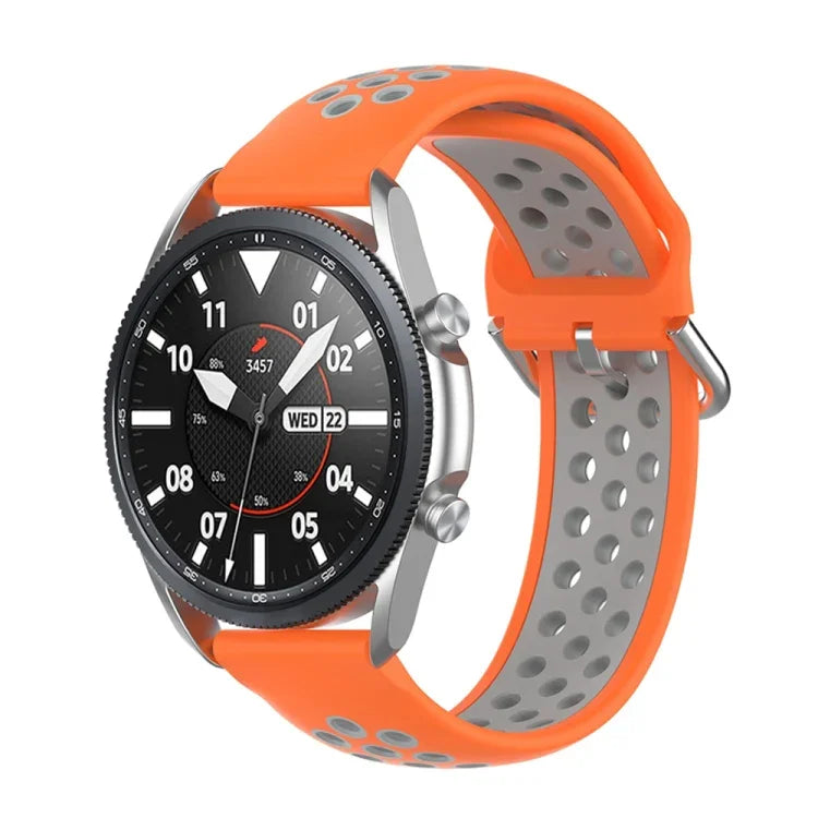 سوار رياضي من السيليكون بلونين، الحجم: حجم حر 20مم، لساعات Galaxy Watch 3 مقاس 41مم