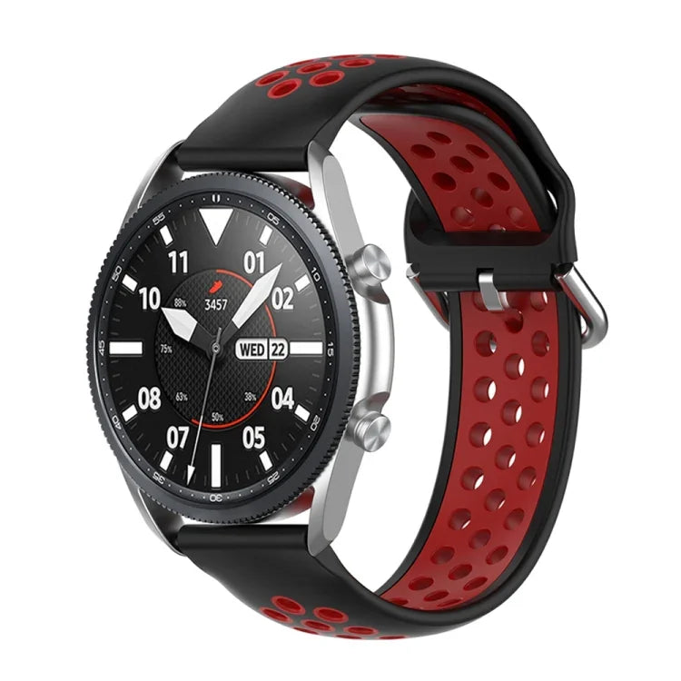 سوار رياضي من السيليكون بلونين، الحجم: حجم حر 20مم، لساعات Galaxy Watch 3 مقاس 41مم