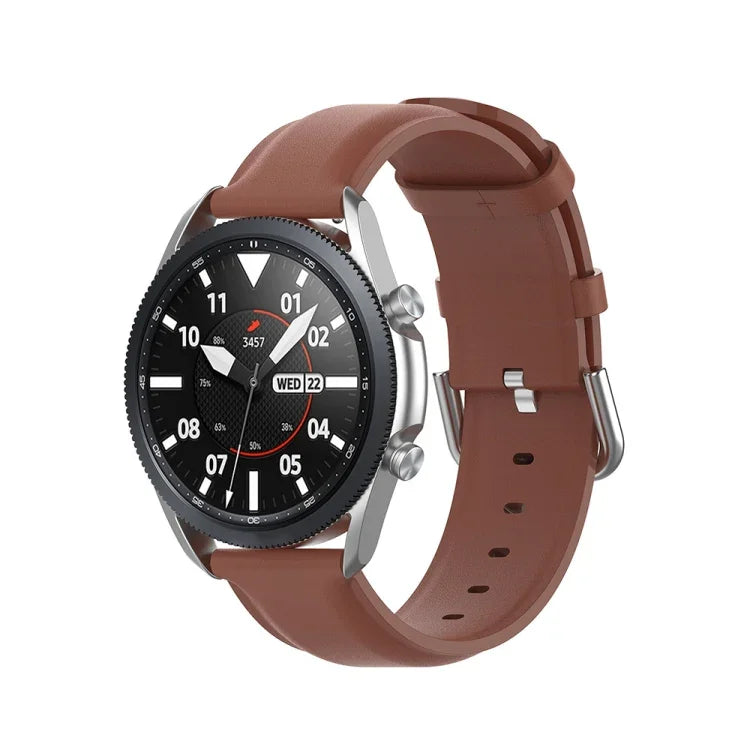 سوار جلد ذيل دائري، الحجم: حجم حر 20مم، لساعات Galaxy Watch 3 مقاس 41مم