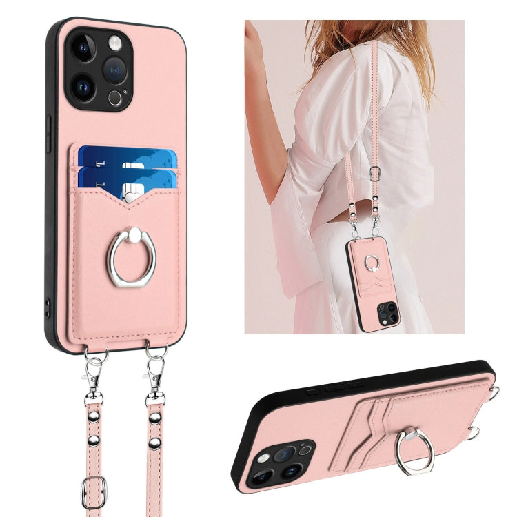 حافظة هاتف مع حامل بطاقة وخاتم R20 بحبل كروس بودي، لهاتف iPhone 17 Pro Max، لهاتف iPhone 17 Pro، لهاتف iPhone 17، لهاتف iPhone Air، لهاتف iPhone 15 Pro Max، لهاتف iPhone 15 Pro، لهاتف iPhone 15 Plus، لهاتف iPhone 15