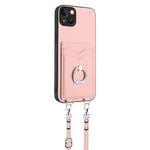 حافظة هاتف بحامل بطاقات بحلقة وحبل عابر للجسم R20، لهواتف iPhone 14 Plus، iPhone 14، iPhone 14 Pro، iPhone 14 Pro Max، iPhone SE 2022 / SE 2020 / 8، iPhone 13 Pro Max، iPhone 13 Pro، iPhone 13