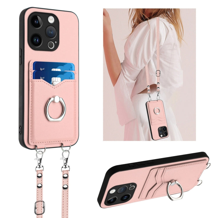 حافظة هاتف بحامل بطاقات بحلقة وحبل عابر للجسم R20، لهواتف iPhone 14 Plus، iPhone 14، iPhone 14 Pro، iPhone 14 Pro Max، iPhone SE 2022 / SE 2020 / 8، iPhone 13 Pro Max، iPhone 13 Pro، iPhone 13