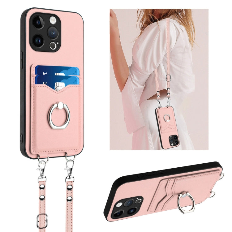 حافظة هاتف بحامل بطاقات بحلقة وحبل عابر للجسم R20، لهواتف iPhone 14 Plus، iPhone 14، iPhone 14 Pro، iPhone 14 Pro Max، iPhone SE 2022 / SE 2020 / 8، iPhone 13 Pro Max، iPhone 13 Pro، iPhone 13