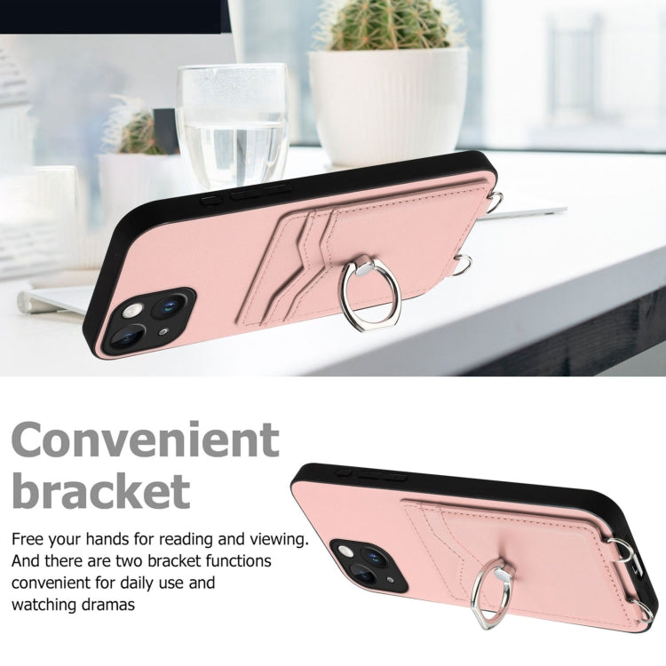 حافظة هاتف بحامل بطاقات بحلقة وحبل عابر للجسم R20، لهواتف iPhone 13 mini، iPhone 12، iPhone 12 Pro Max، iPhone 12 Pro، iPhone 12 mini، iPhone 11 Pro Max، iPhone 11، iPhone 11 Pro
