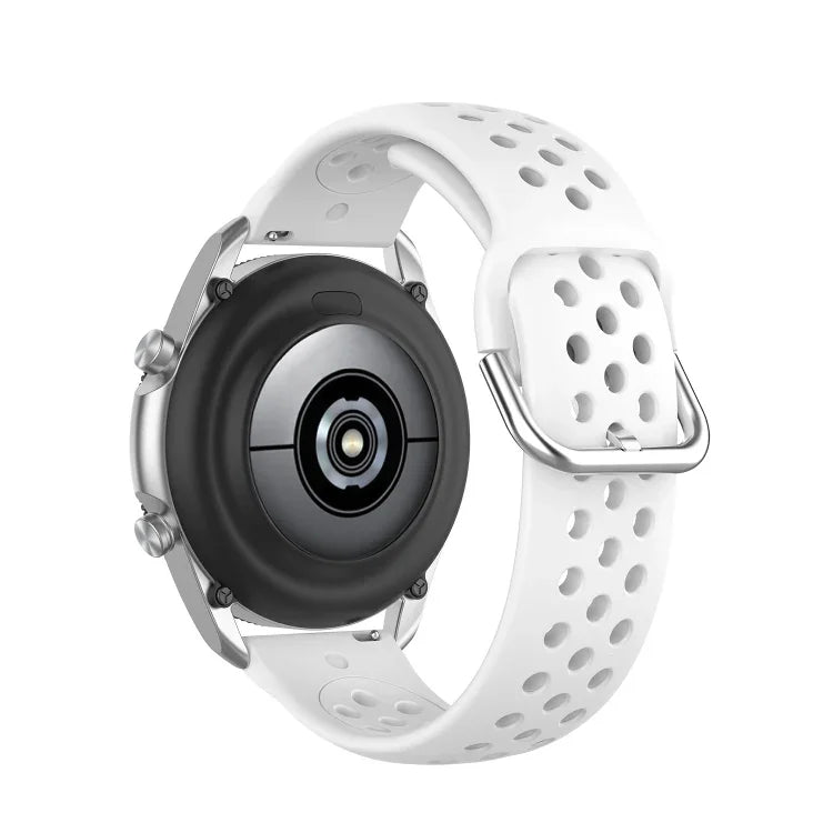 سوار رياضي من السيليكون بلون صلب، الحجم: حجم حر 22مم، لساعات Galaxy Watch 3 مقاس 45مم