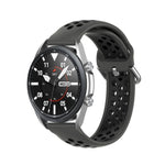 سوار رياضي من السيليكون بلون صلب، الحجم: حجم حر 22مم، لساعات Galaxy Watch 3 مقاس 45مم