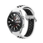 سوار رياضي من السيليكون بلونين، الحجم: 22مم، لساعات Galaxy Watch 3 مقاس 45مم