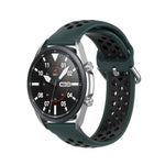 سوار رياضي من السيليكون بلونين، الحجم: 22مم، لساعات Galaxy Watch 3 مقاس 45مم