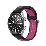 سوار رياضي من السيليكون بلونين، الحجم: 22مم، لساعات Galaxy Watch 3 مقاس 45مم