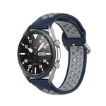 سوار رياضي من السيليكون بلونين، الحجم: 22مم، لساعات Galaxy Watch 3 مقاس 45مم