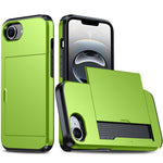 غطاء هاتف مضاد للصدمات مع فتحة بطاقة، لهواتف iPhone 17e / 16e، iPhone 17 Pro Max، iPhone 17 Pro، iPhone 17