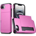 غطاء هاتف مضاد للصدمات مع فتحة بطاقة، لهواتف iPhone 17e / 16e، iPhone 17 Pro Max، iPhone 17 Pro، iPhone 17