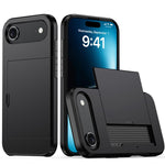 غطاء هاتف مضاد للصدمات مع فتحة بطاقة، لهواتف iPhone Air، iPhone 16 Pro Max، iPhone 16 Pro، iPhone 16 Plus
