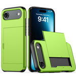 غطاء هاتف مضاد للصدمات مع فتحة بطاقة، لهواتف iPhone Air، iPhone 16 Pro Max، iPhone 16 Pro، iPhone 16 Plus