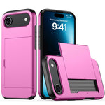 غطاء هاتف مضاد للصدمات مع فتحة بطاقة، لهواتف iPhone Air، iPhone 16 Pro Max، iPhone 16 Pro، iPhone 16 Plus