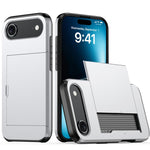 غطاء هاتف مضاد للصدمات مع فتحة بطاقة، لهواتف iPhone Air، iPhone 16 Pro Max، iPhone 16 Pro، iPhone 16 Plus